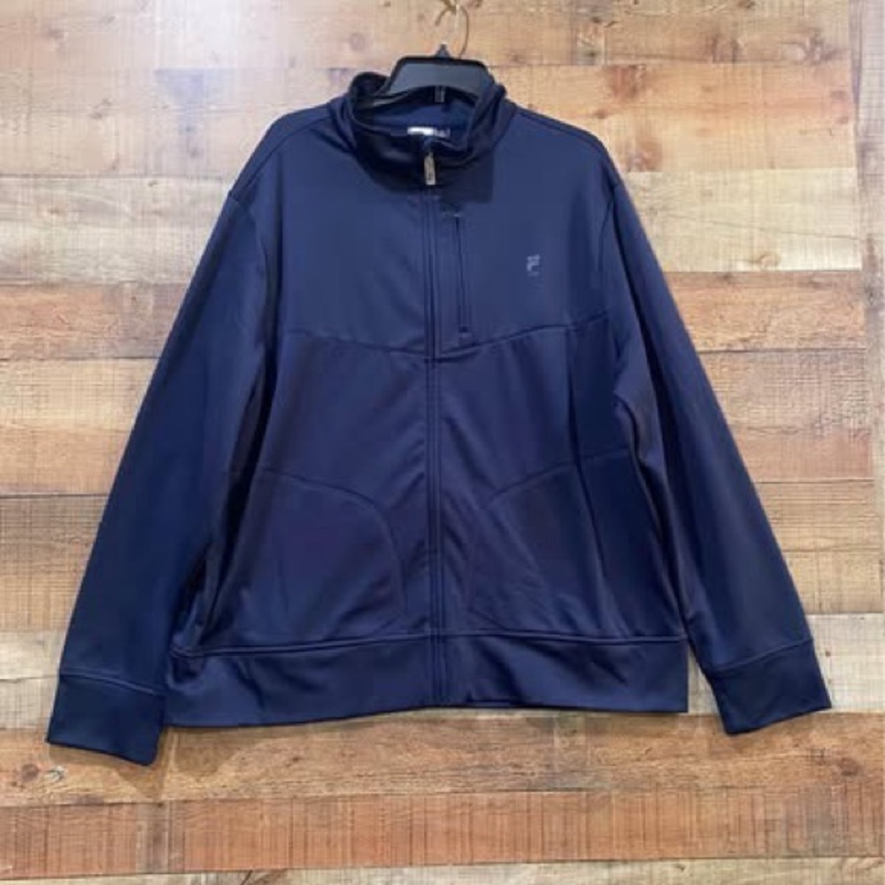 Fila Men's Navy Full-Zip Performance Jacket Size XL